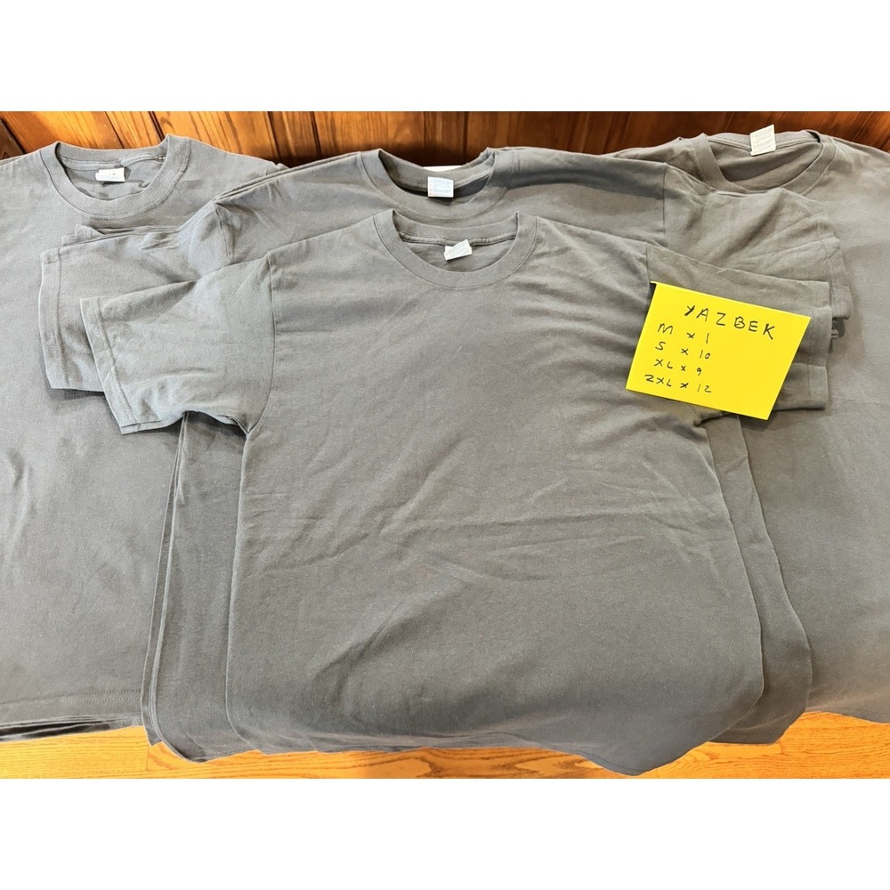 32 Wholesale Lot Mens T-Shirts Yazbek 100% Cotton S-3XL Reseller Bulk Pack